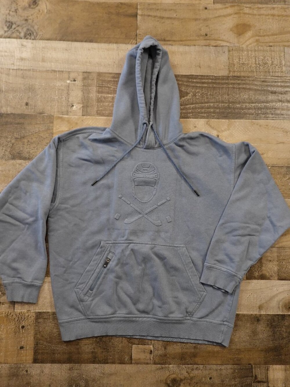 Pure Hockey Hoodie Youth XL Slate Embossed Hockey Pullover Sweatshirt